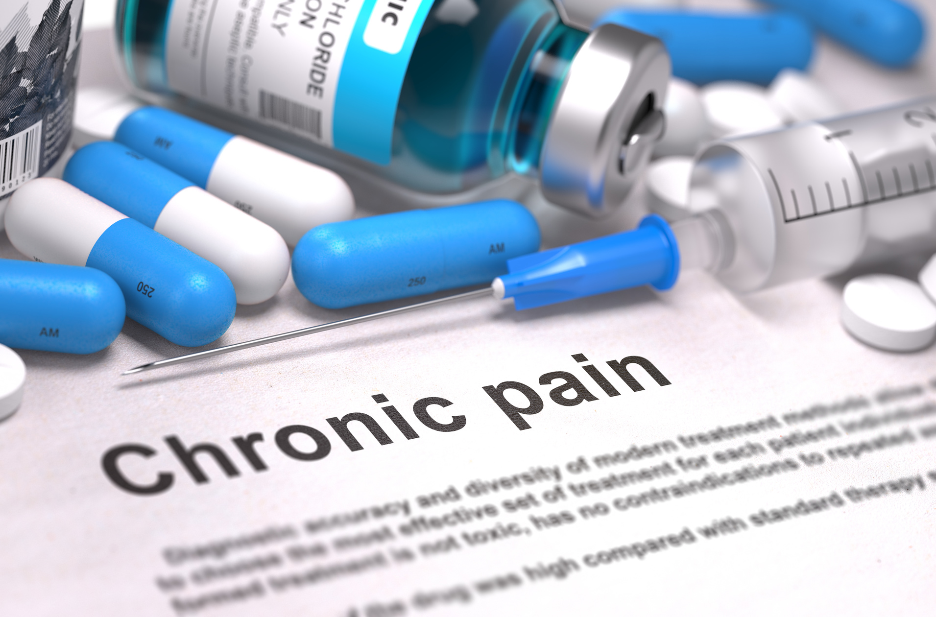 chronic pain pill bottles open