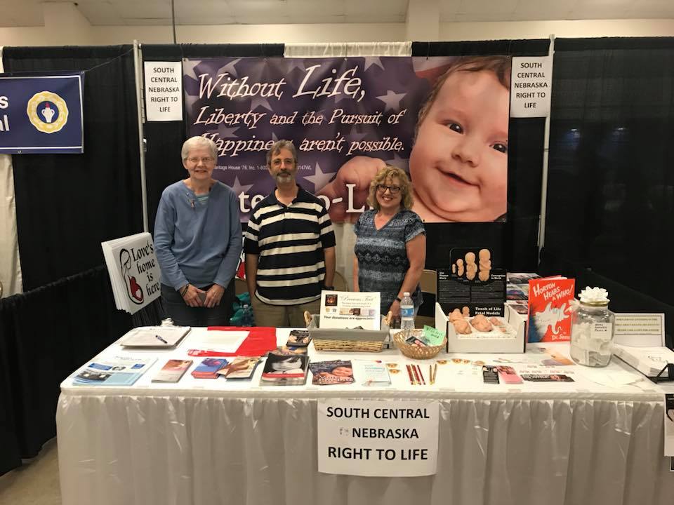 Adams County Fair Booth 4, July 2018 - Marcia, Jeff Ehlers &amp; Rita Nauman