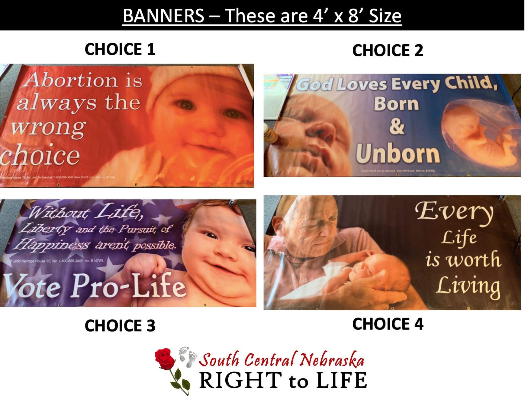 south central nebraska right to life banners available for use